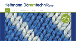 Desktop Screenshot of heitmann-daemmtechnik.de