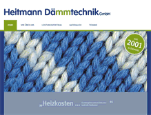 Tablet Screenshot of heitmann-daemmtechnik.de